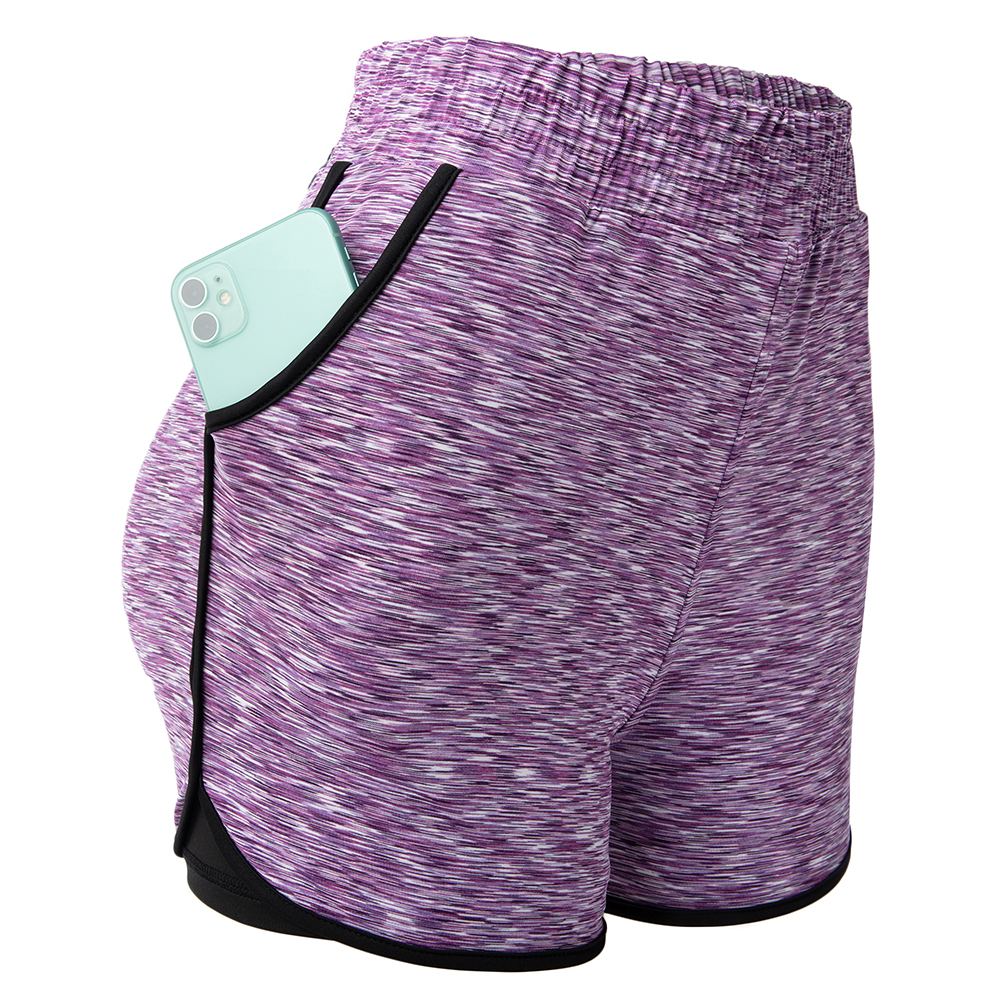 Ladies Yoga Shorts High Waist Soft Shorts Gym Sports Pants Summer Beach Shorts - Picture 16 of 32