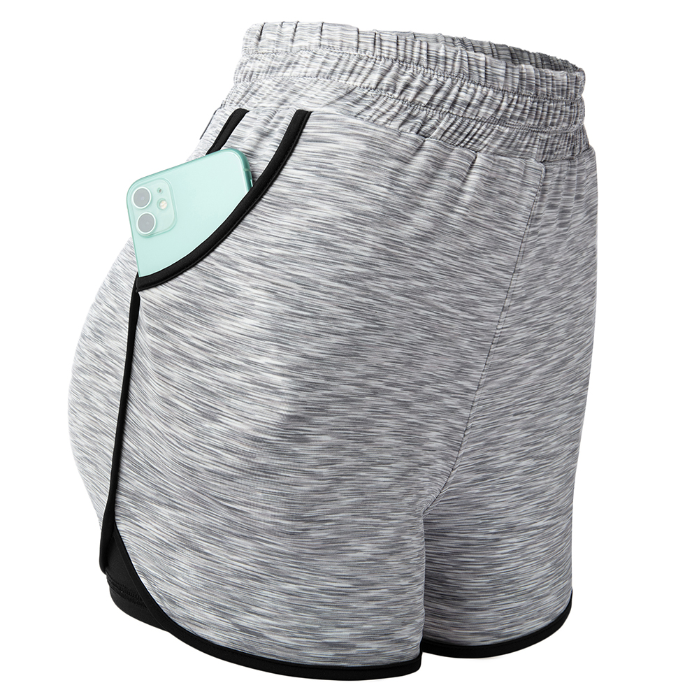 Ladies Yoga Shorts High Waist Soft Shorts Gym Sports Pants Summer Beach Shorts - Picture 24 of 32