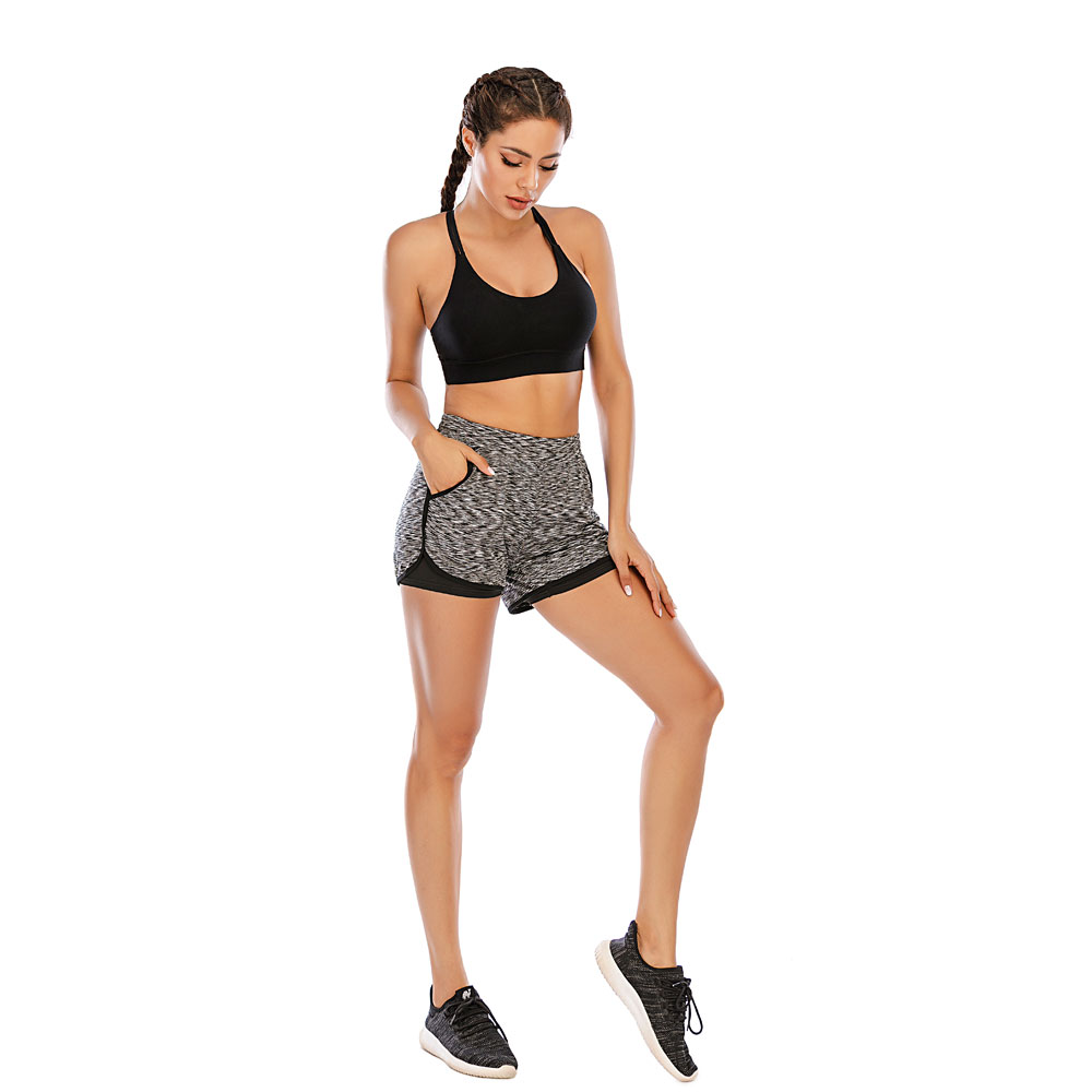 Ladies Yoga Shorts High Waist Soft Shorts Gym Sports Pants Summer Beach Shorts - Picture 29 of 32