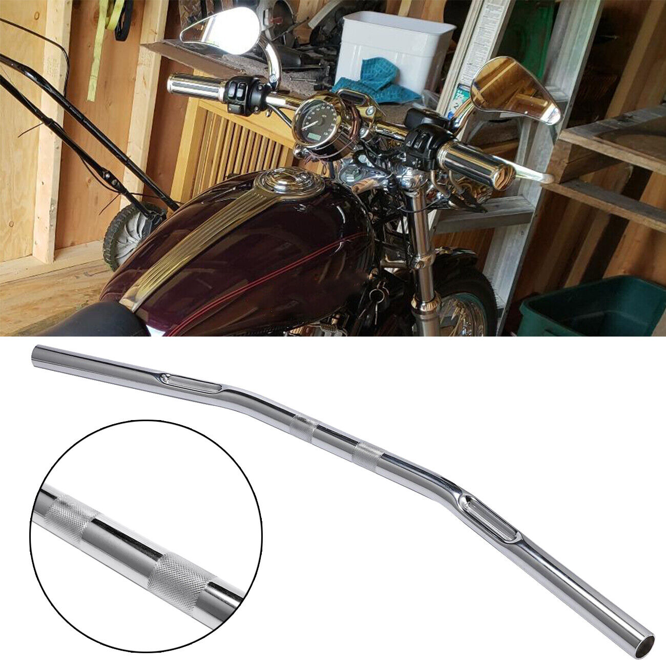 Protaper Handlebar Custom Chrome Motorcycle 1