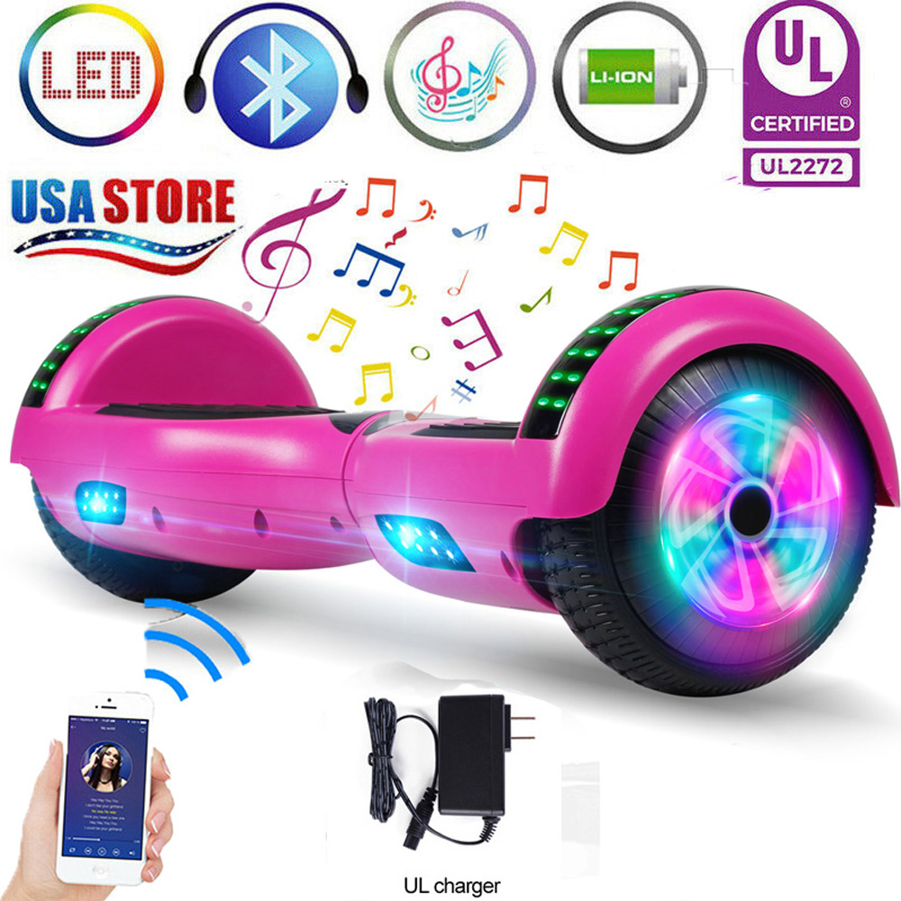 6.5/" Hoverboard Self Balancing Scooter UL2272 W// Bluetooth LED Sidelights no Bag