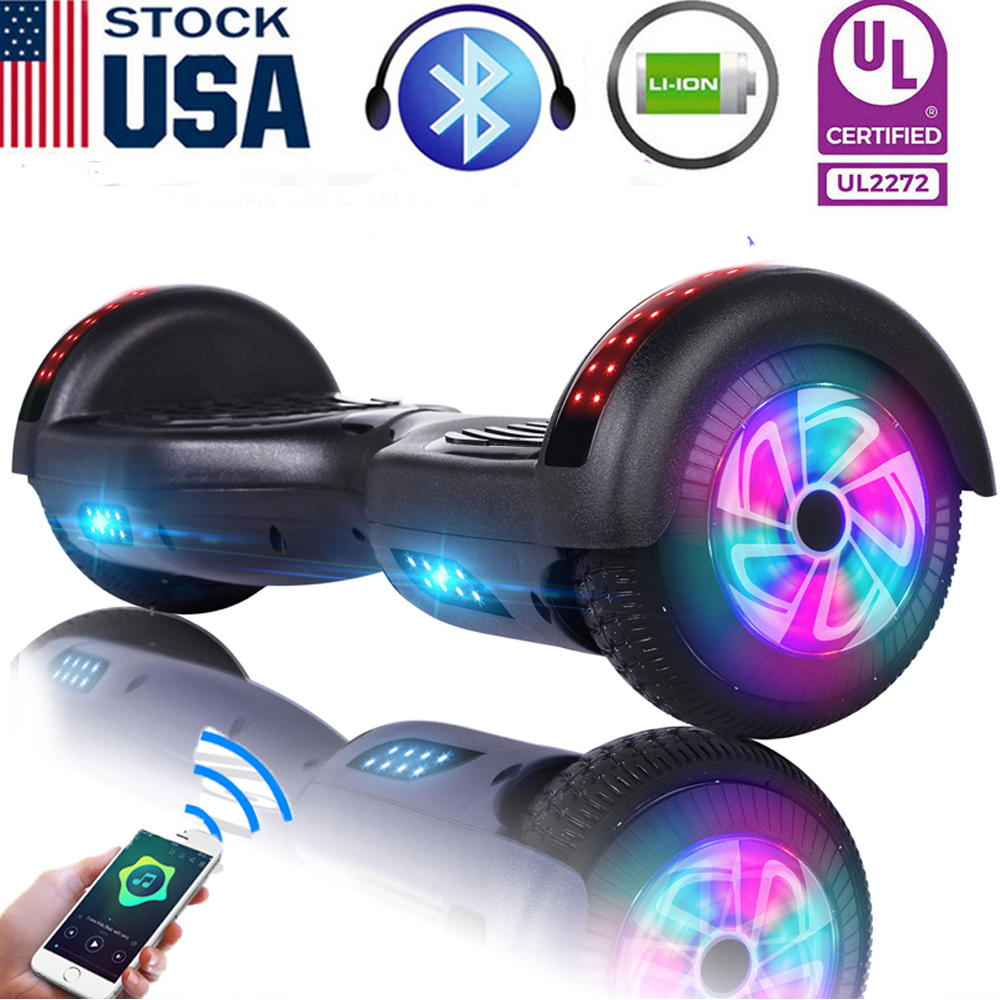 Bluetooth Hoverboard Electric Self Balancing Scooter not Bag Black+Gray UL2272