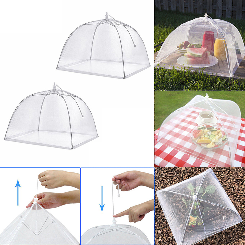 1 Large Pop-Up Mesh Screen Protect Food Cover Tents Umbrella Dome Net Kitchen