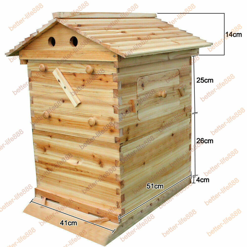 thumbnail 21  - Upgraded Bee hive Brood Box Beekeeping House Or 7 Free move Honey BEE Hive Frame