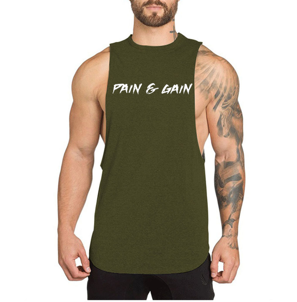 Breathable Sport Shirt Sleeveless Cotton Vest Soft Material Shirt