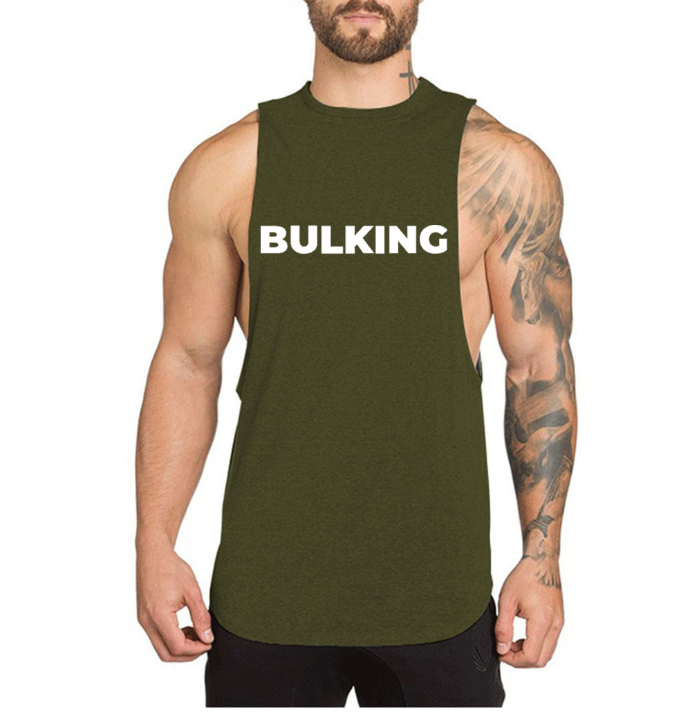 Bodybuilding Shirt Sport Fitness Vest Loose Top Vest  Muscle Training Vest