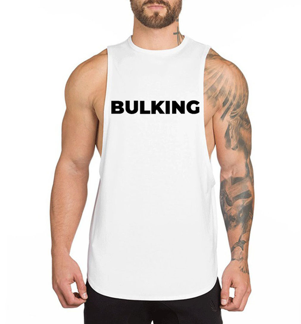 Bodybuilding Shirt Sport Fitness Vest Loose Top Vest  Muscle Training Vest