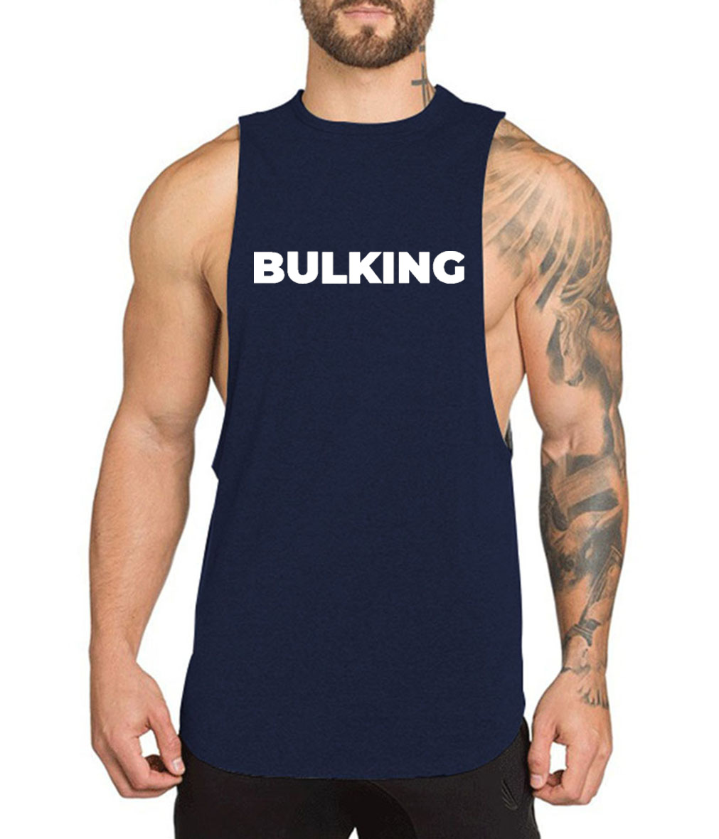 Bodybuilding Shirt Sport Fitness Vest Loose Top Vest  Muscle Training Vest