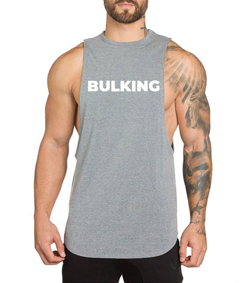 Bodybuilding Shirt Sport Fitness Vest Loose Top Vest  Muscle Training Vest