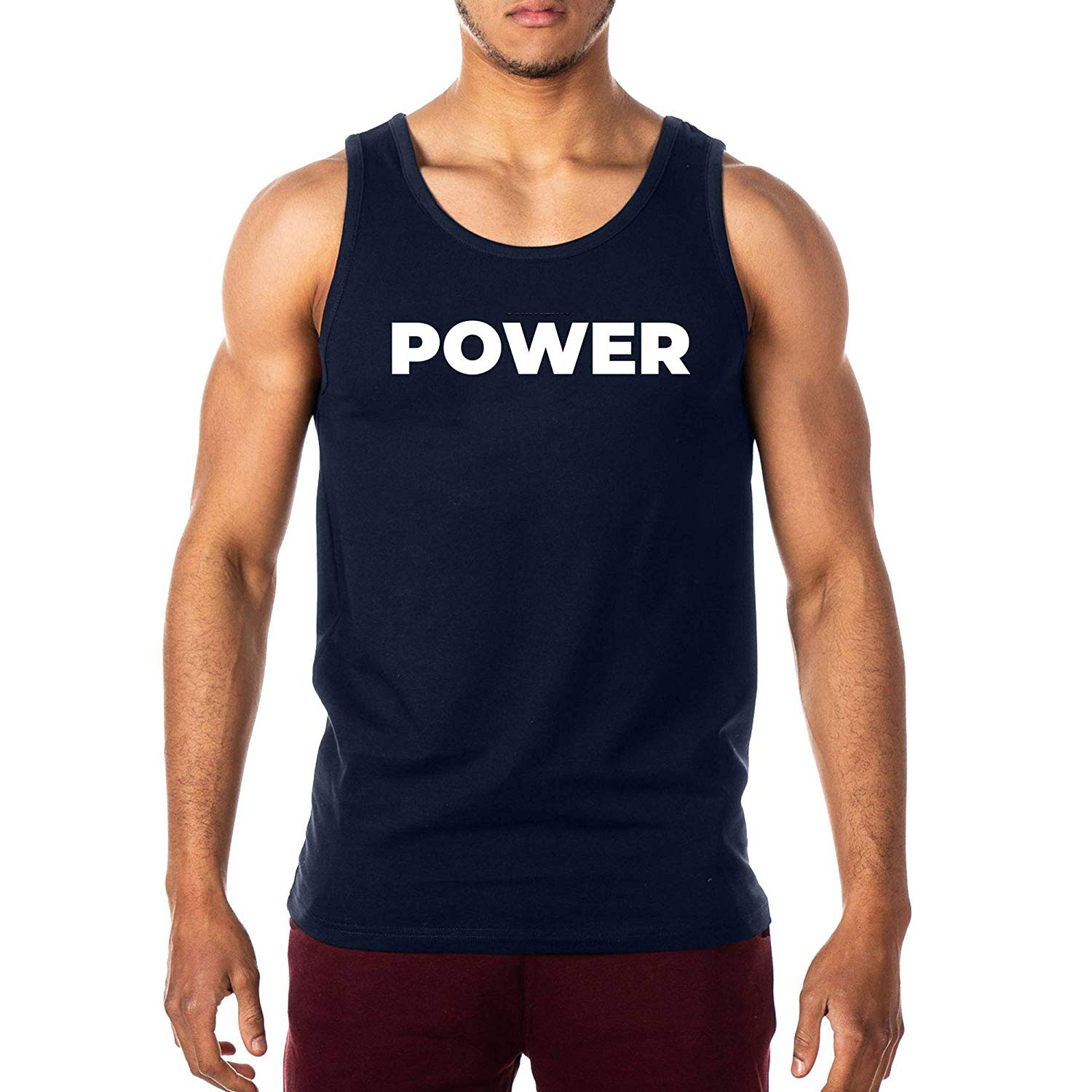 Training Men's Bodybuilding Fitness Muscle Sportswear Printed Vest Summer