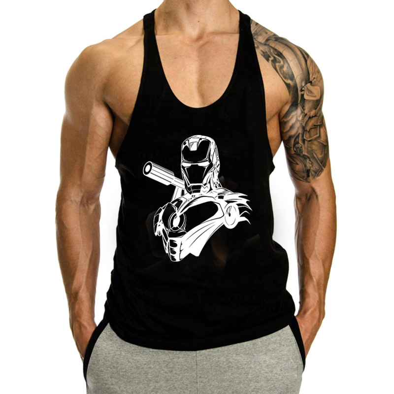 Sports Running Training Quick-drying Fitness Vest Cotton Leisure Printing