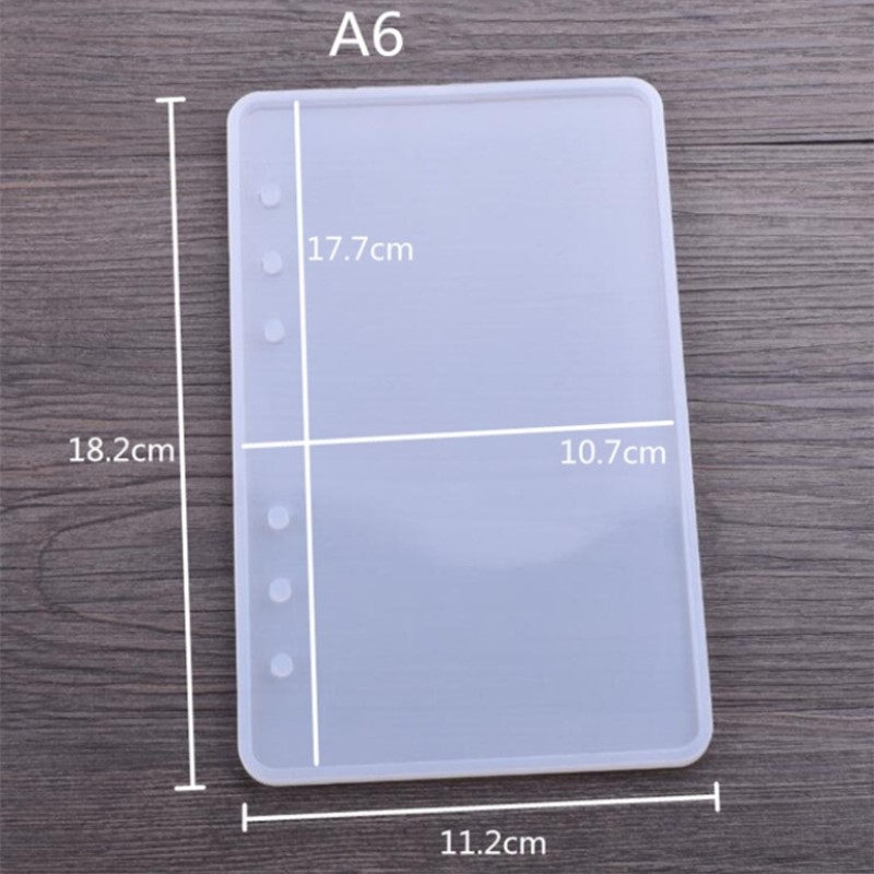 DIY Notebook Cover Silicone Mold Handmade Craft Making Mould Stencil Template 