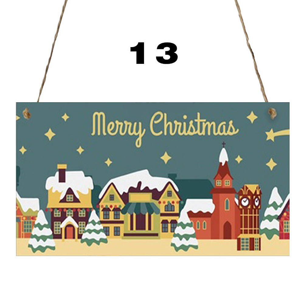 We Wish You a Merry Christmas Plaque Wooden Gift Sign Home Wall Door Decoration 