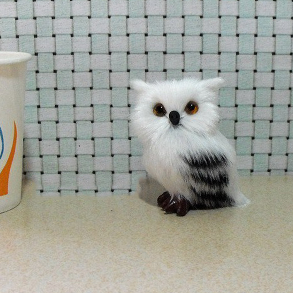 Artificial Animal Owl Toy Home Furnishing Decoration Christmas Gift For Baby、 UP 