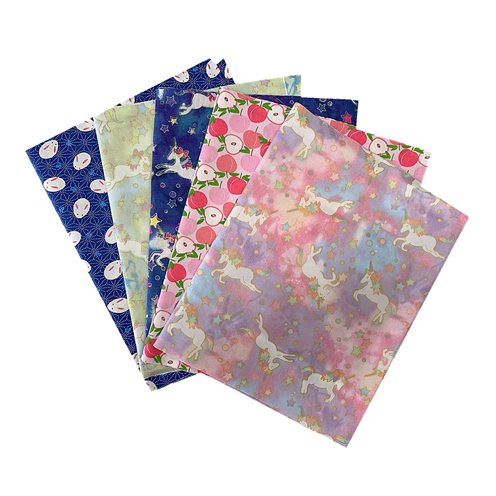 5 piezas 20*25 cm Estilo Japonés Algodón Bronceado Impresión Tela Patchwork Artesanal - Imagen 13 de 24