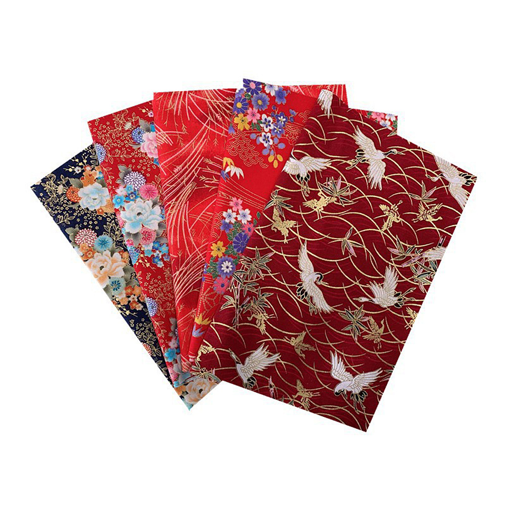 5 piezas 20*25 cm Estilo Japonés Algodón Bronceado Impresión Tela Patchwork Artesanal - Imagen 19 de 24