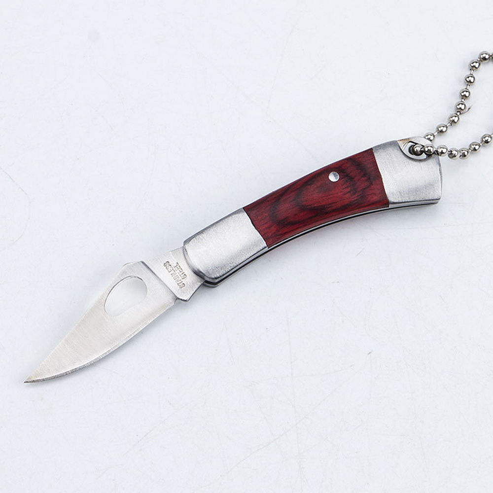 thumbnail 10 - 1Pc Portable Stainless Steel Keychain Mini Knife Pendant Foldable Outdoor Tools