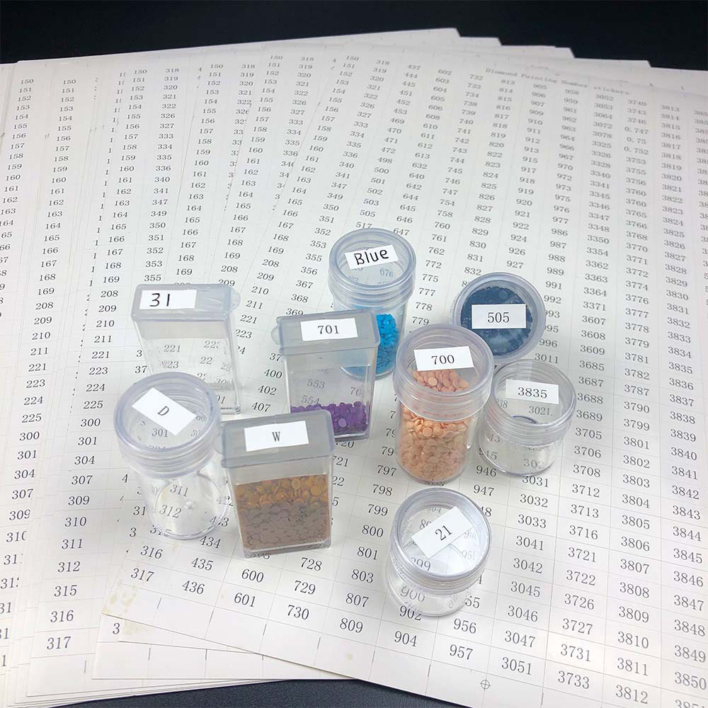 5D Diamond Painting Label Stickers Number Marker Tools Embroidery