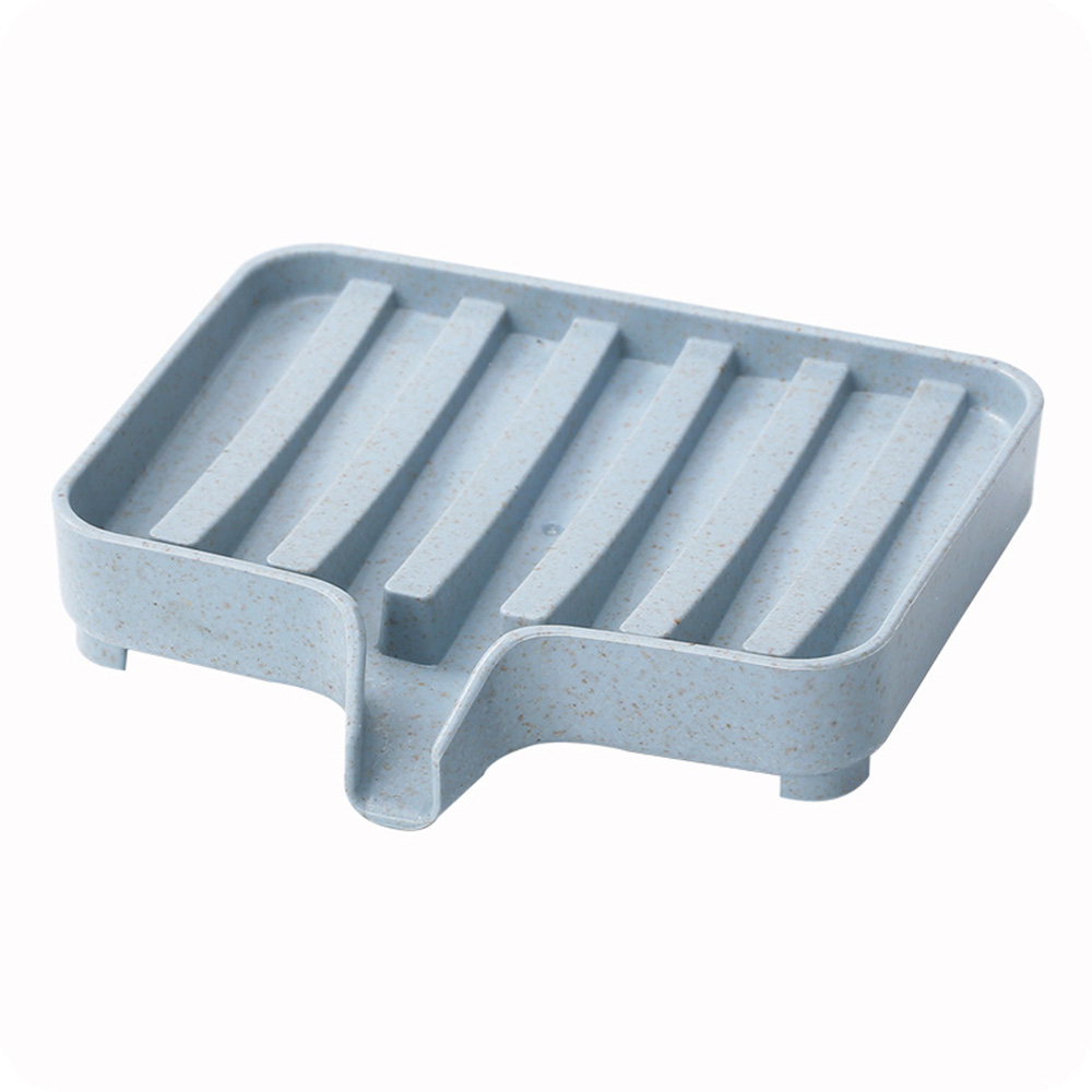 Water Shower Drain Tray Holder Soap Dish Drain Rack Sponge Plate Storage Box 