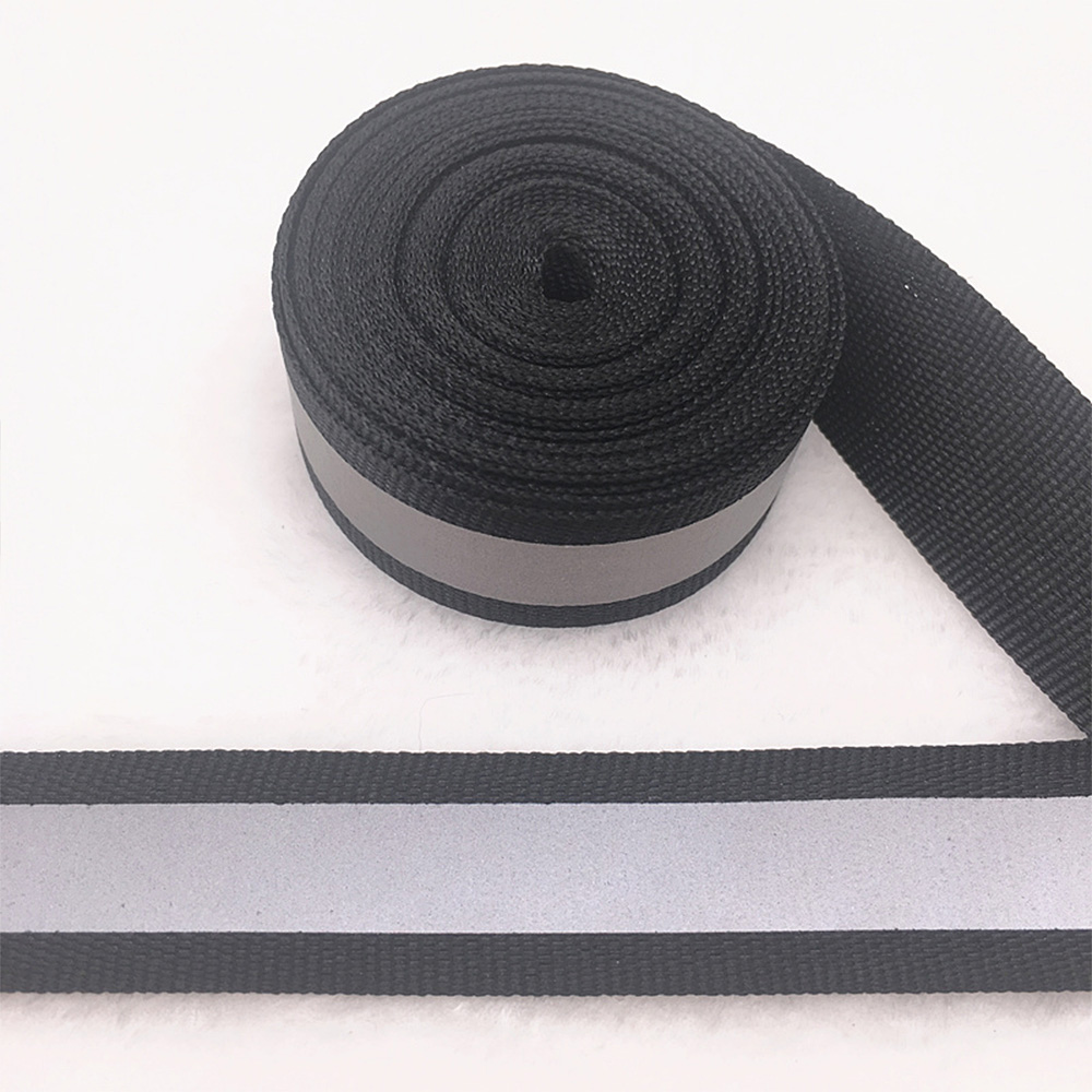 10M/Roll Reflective Safety Warning Tape Visibility Sewing Strap Vest Webbing