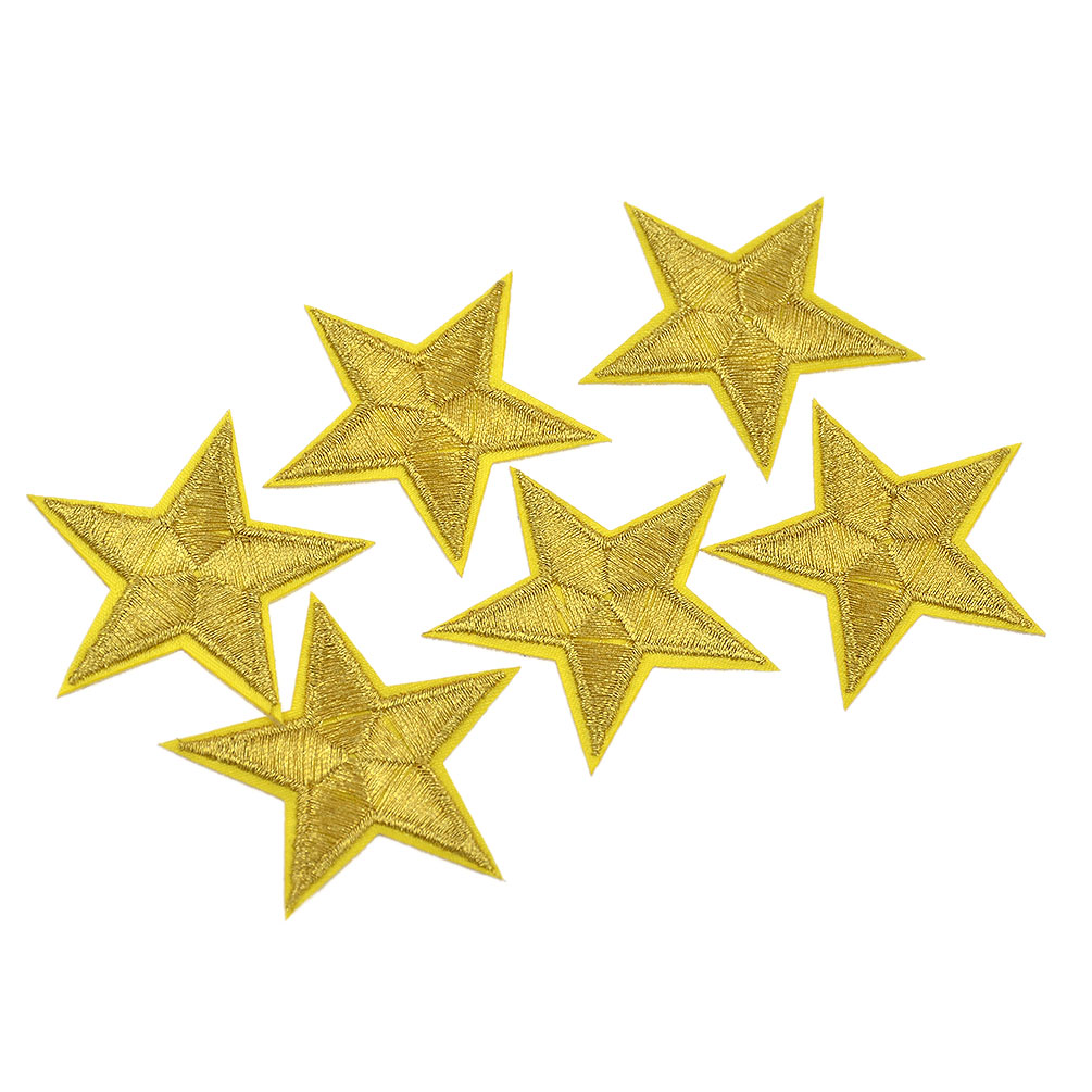 10 estrellas bordado lentejuelas parche costura ropa vaquera bolsa apliques decoración hágalo usted mismo - Imagen 24 de 25