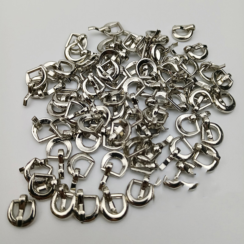 20 pz Mini fibbia cintura in metallo ultra piccola 4 mm per abbigliamento bambola scarpe accessori - Foto 10 di 12
