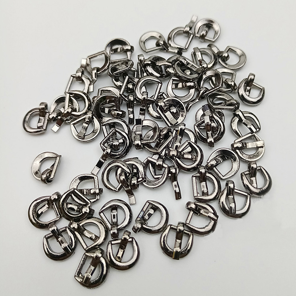 20 pz Mini fibbia cintura in metallo ultra piccola 4 mm per abbigliamento bambola scarpe accessori - Foto 11 di 12
