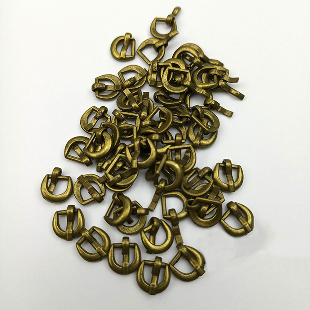 20 pz Mini fibbia cintura in metallo ultra piccola 4 mm per abbigliamento bambola scarpe accessori - Foto 12 di 12