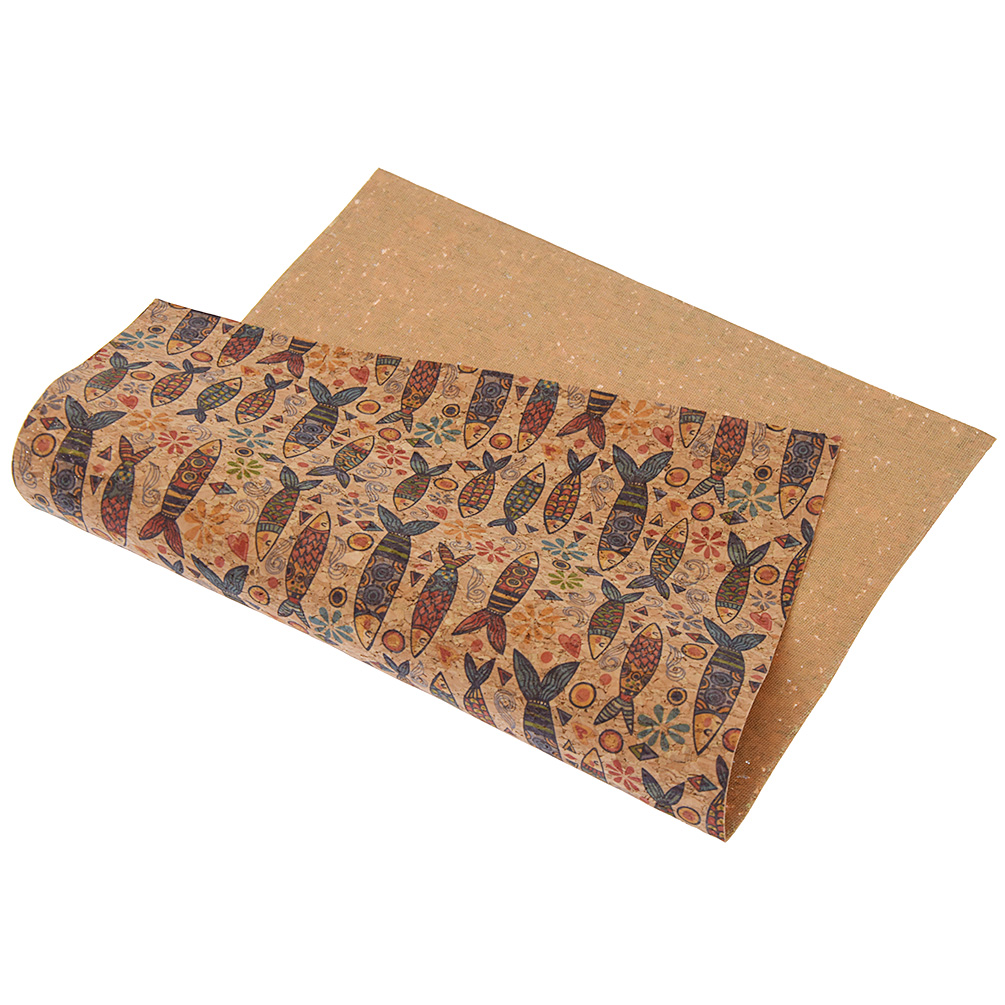 21 * 29cm Flor impresa suave tela de corcho para zapatos de bolsa de lazo DIY material artesanal - Imagen 14 de 21