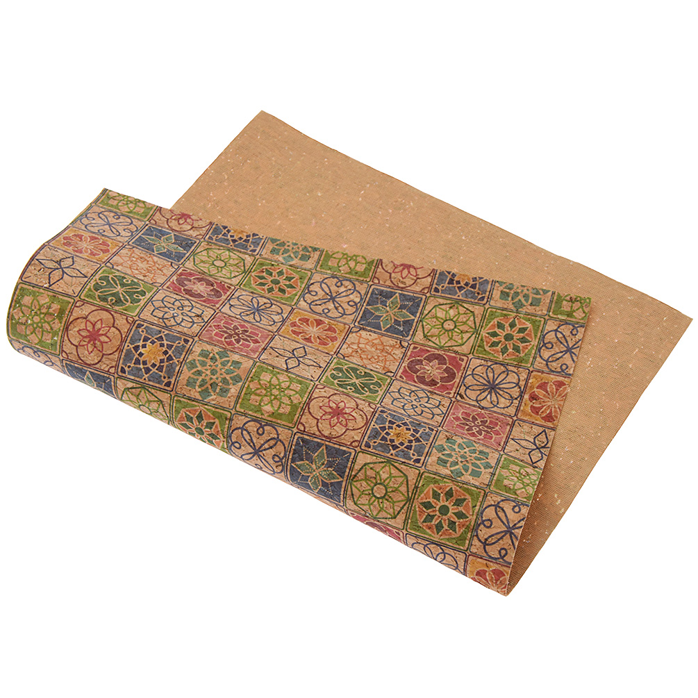 21 * 29cm Flor impresa suave tela de corcho para zapatos de bolsa de lazo DIY material artesanal - Imagen 16 de 21