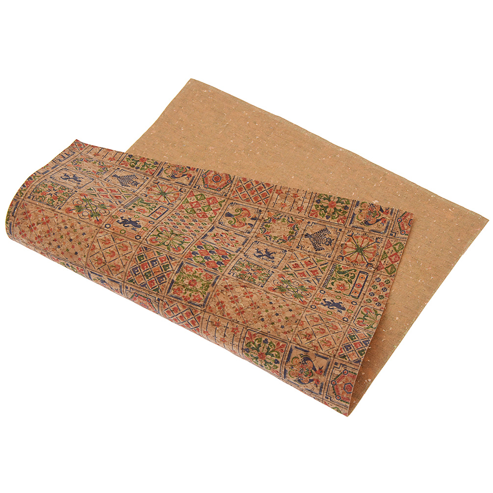 21 * 29cm Flor impresa suave tela de corcho para zapatos de bolsa de lazo DIY material artesanal - Imagen 19 de 21