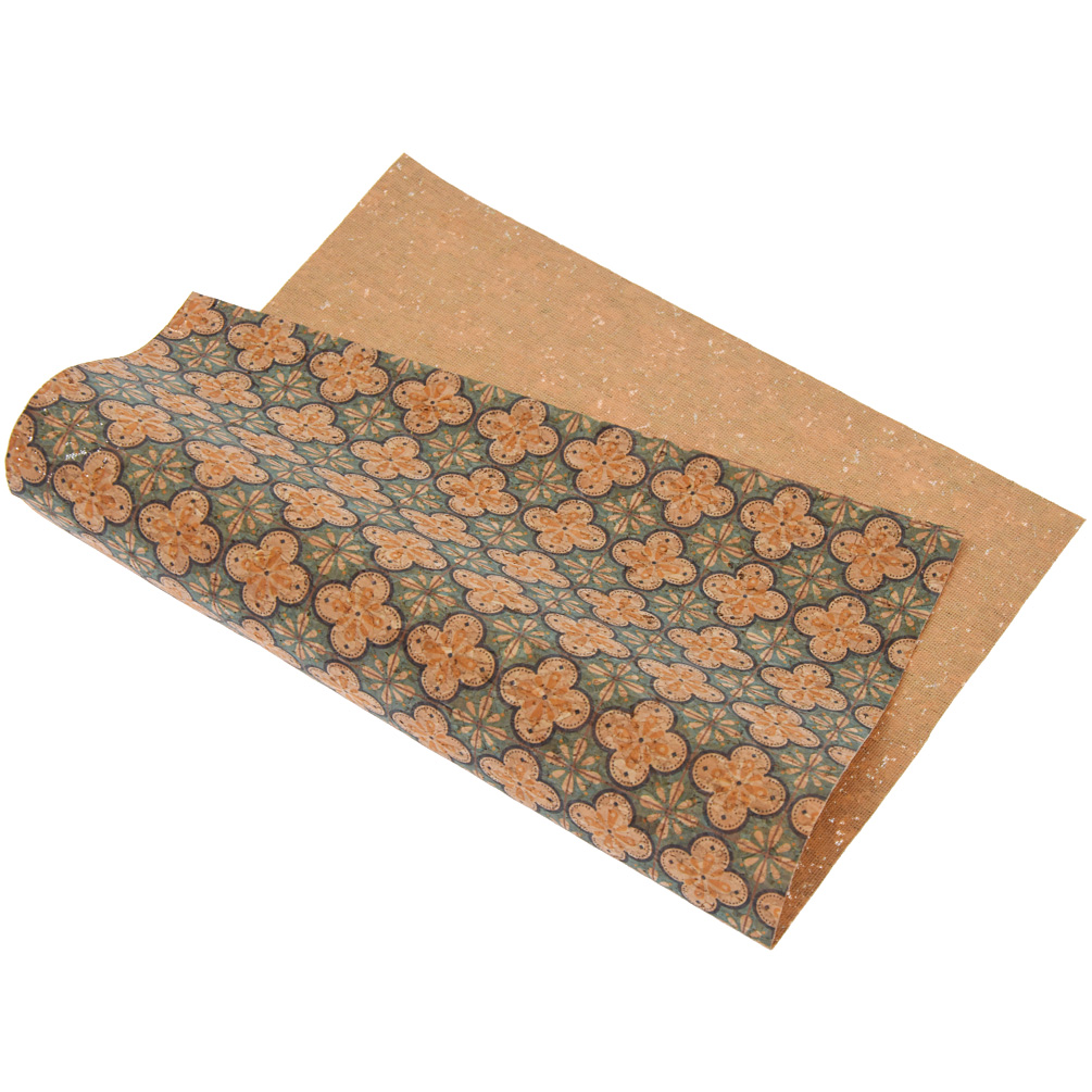 21 * 29cm Flor impresa suave tela de corcho para zapatos de bolsa de lazo DIY material artesanal - Imagen 20 de 21