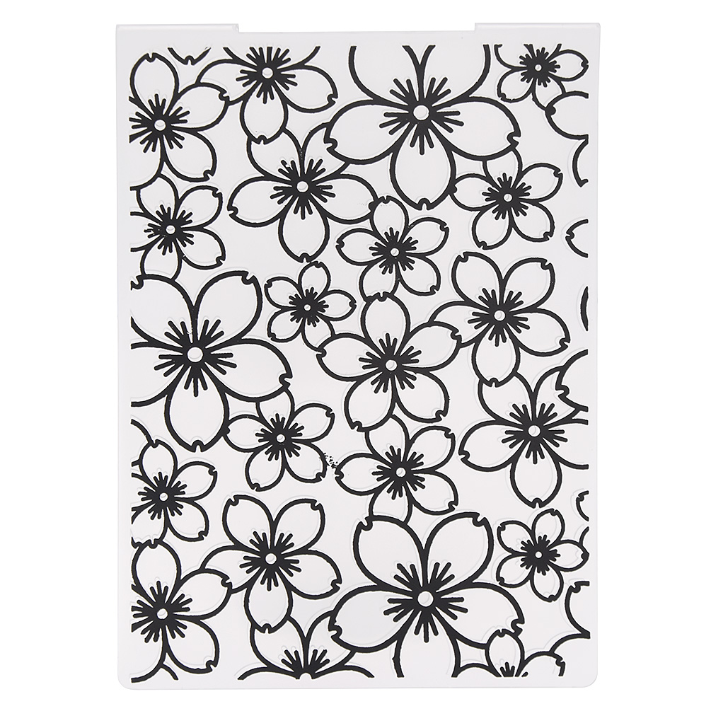 Carpeta de plástico en relieve de flores plantillas hágalo usted mismo álbum de recortes tarjeta artesanal troquelado - Imagen 28 de 43