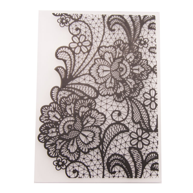 Carpeta de plástico en relieve de flores plantillas hágalo usted mismo álbum de recortes tarjeta artesanal troquelado - Imagen 30 de 43