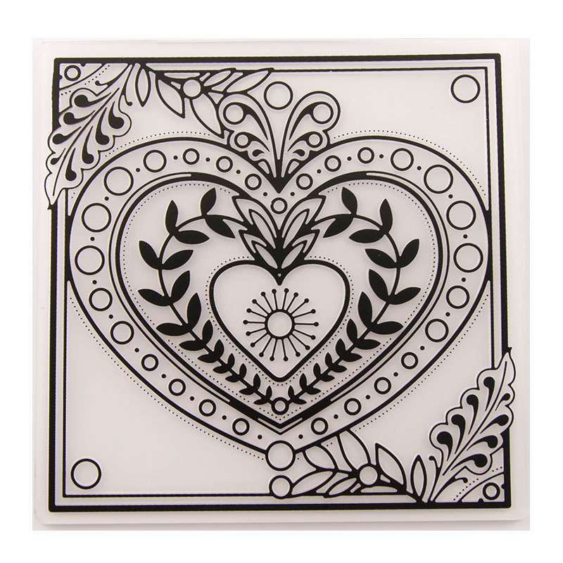Carpeta de plástico en relieve de flores plantillas hágalo usted mismo álbum de recortes tarjeta artesanal troquelado - Imagen 41 de 43