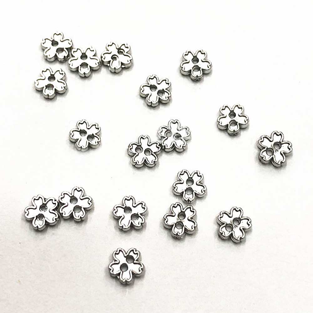 24 Piezas 5mm Mini Flor Metal Botón Muñeca Ropa Zapatos Bolso Correa Hebilla Costura - Imagen 6 de 9