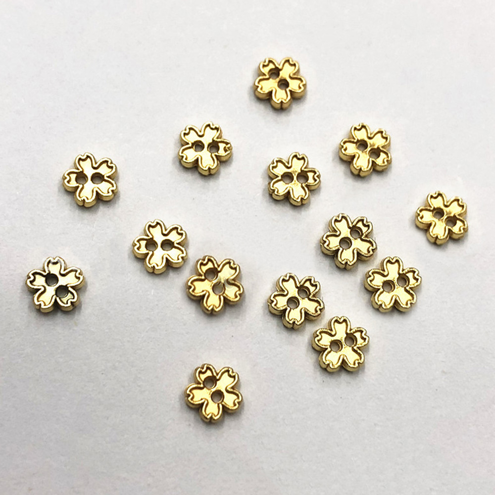 24 Piezas 5mm Mini Flor Metal Botón Muñeca Ropa Zapatos Bolso Correa Hebilla Costura - Imagen 7 de 9