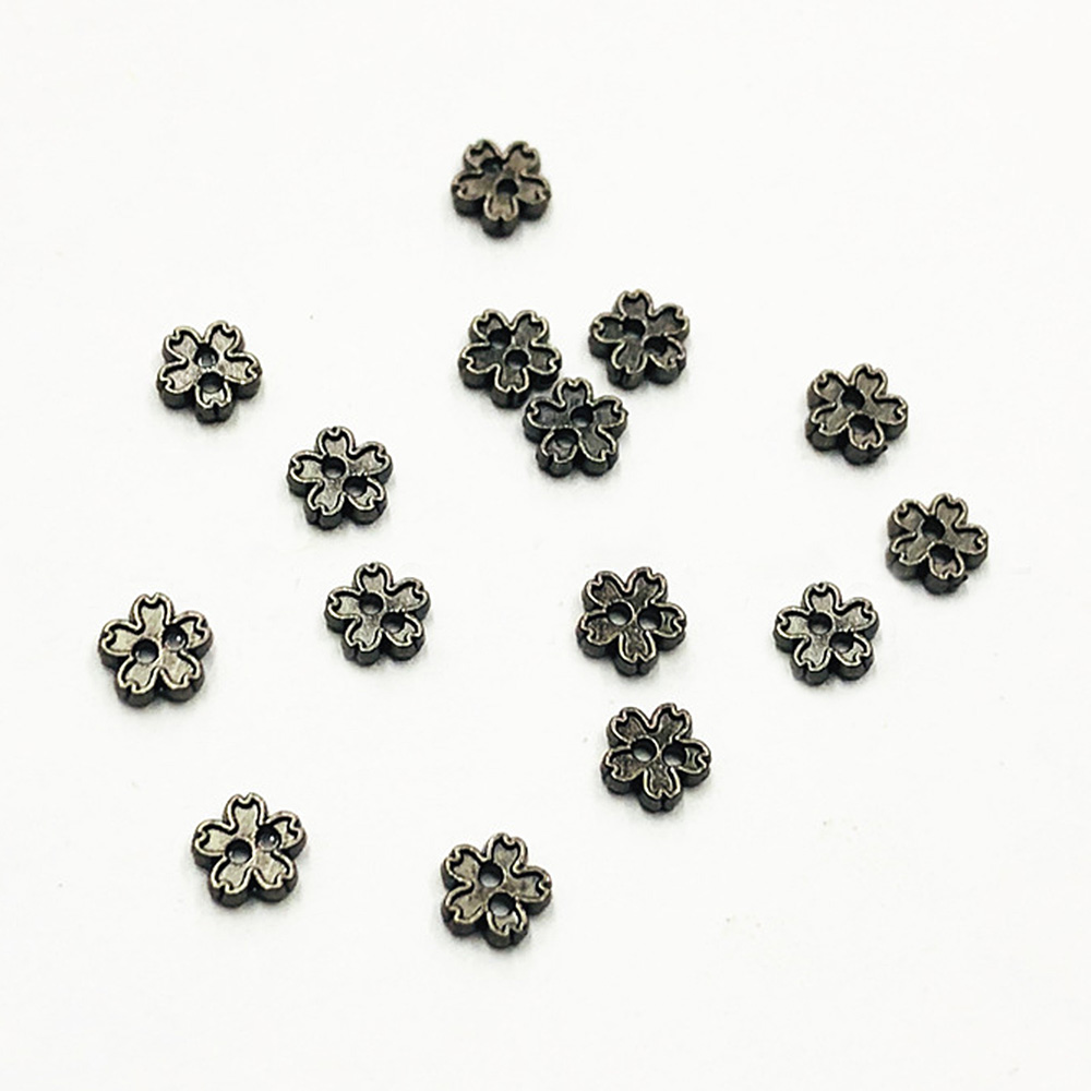 24 Piezas 5mm Mini Flor Metal Botón Muñeca Ropa Zapatos Bolso Correa Hebilla Costura - Imagen 9 de 9