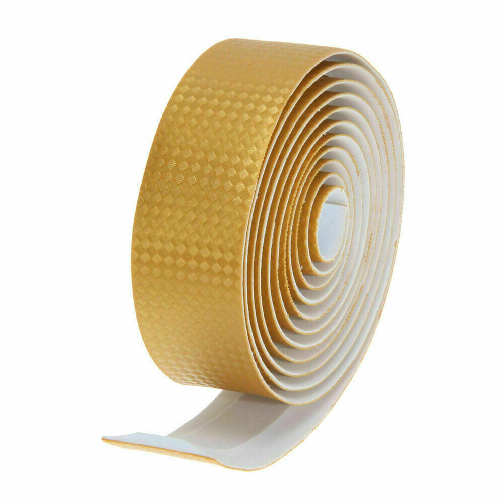 Carbon Fiber Comfort GEL Road Bike Handlebar Tape Bar Wrap Belt Strap Parts Tool - Foto 23 di 25