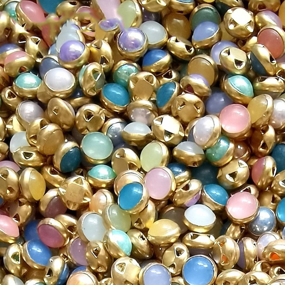 50x Mini Button Round Pearl Buckle Doll Clothing Sewing Connector DIY Accessorie - Picture 7 of 8