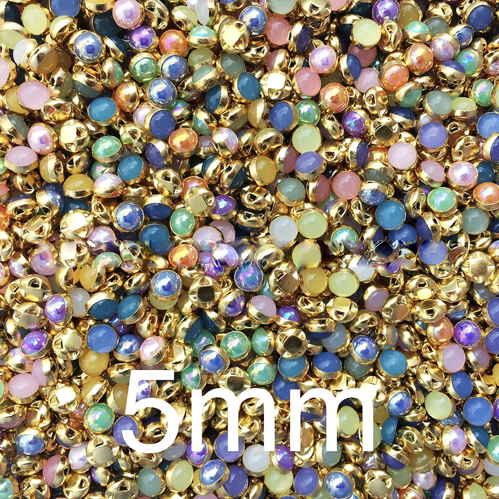 50x Mini Button Round Pearl Buckle Doll Clothing Sewing Connector DIY Accessorie - Picture 8 of 8
