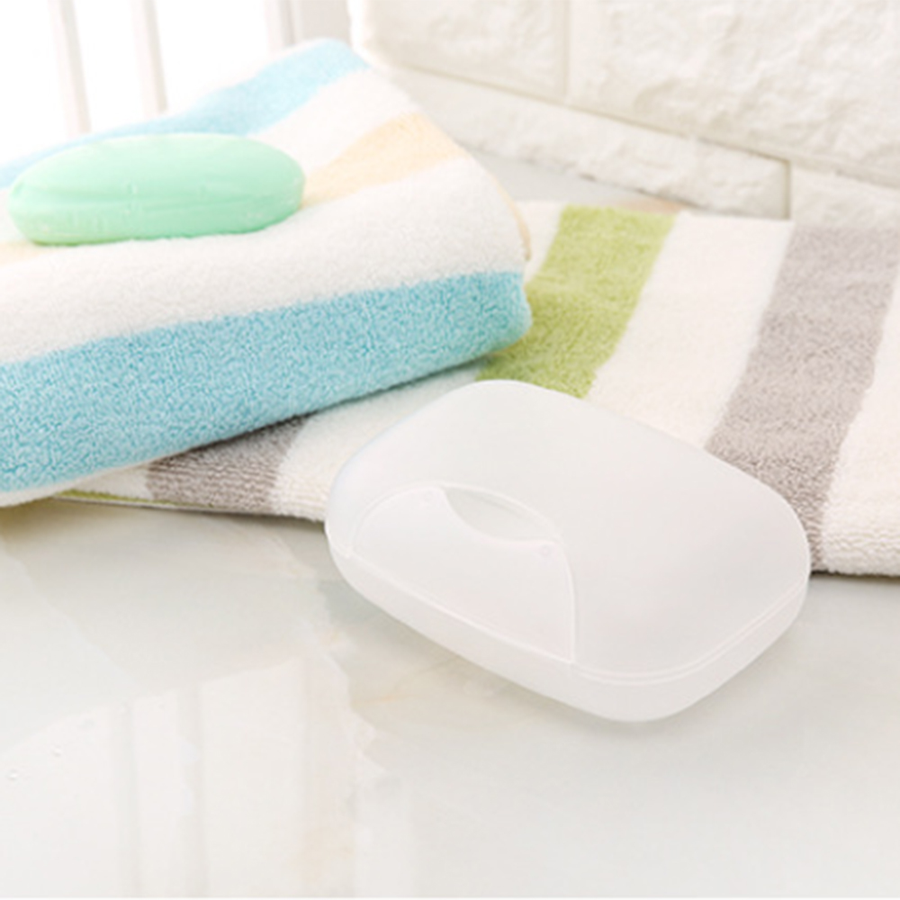 Jabonera Portátil Soporte con Tapa Estuche Sellado de Viaje Ducha Baño Contenedor - Imagen 12 de 13