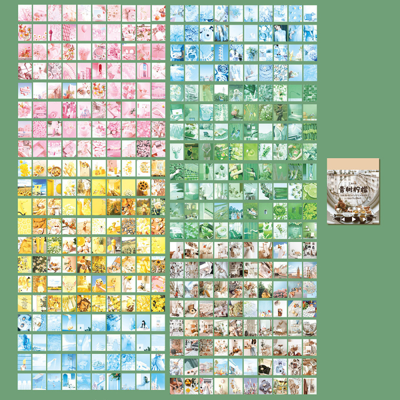 400Pcs Note Stickers DIY Scrapbooking Journal Planner Backing Paper Art Craft - Bild 13 von 20