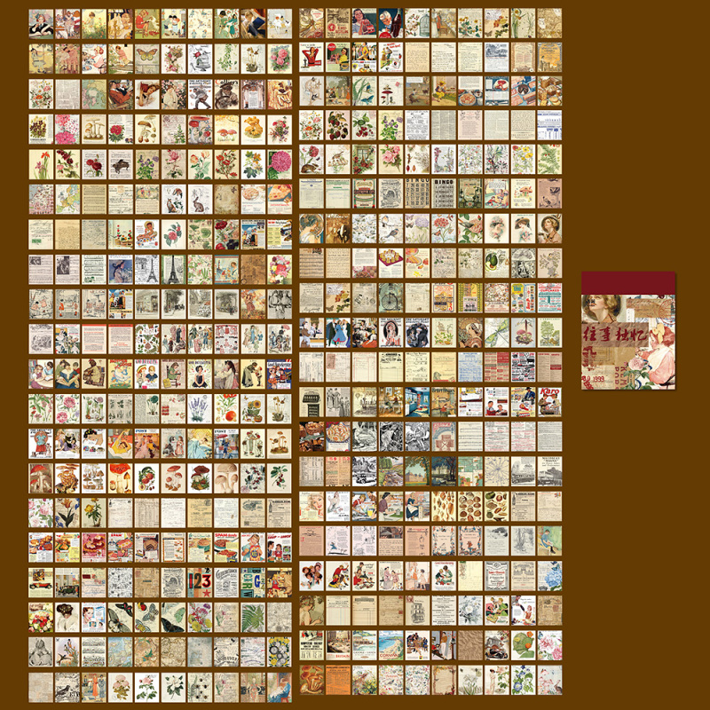 400Pcs Note Stickers DIY Scrapbooking Journal Planner Backing Paper Art Craft - Bild 14 von 20