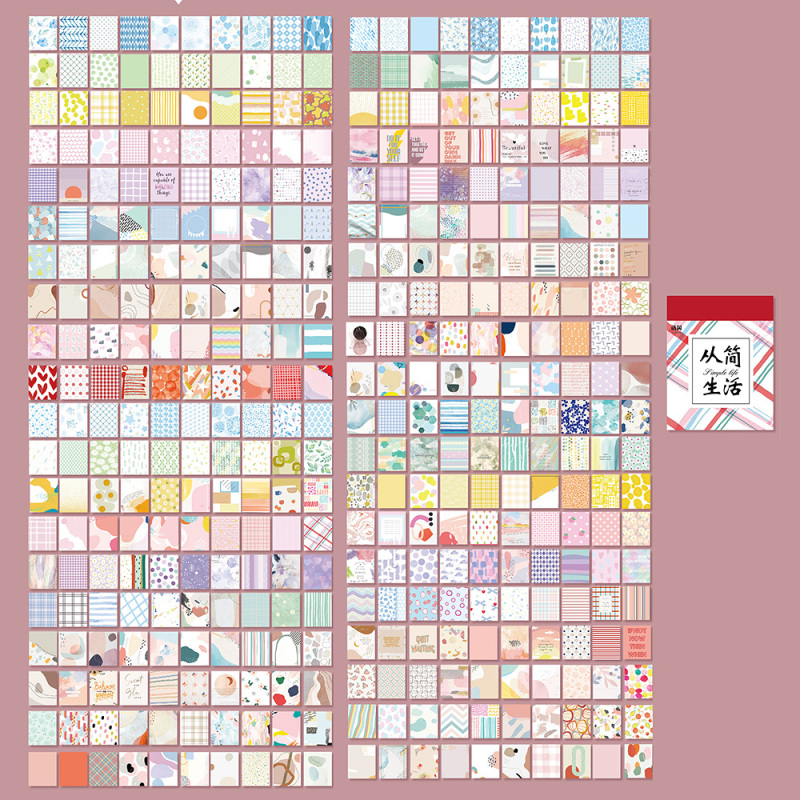 400Pcs Note Stickers DIY Scrapbooking Journal Planner Backing Paper Art Craft - Bild 15 von 20
