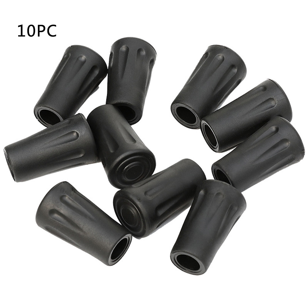 2 Pieces Metal Reinforced Tip Cover for Walking Hiking Trekking Sticks 