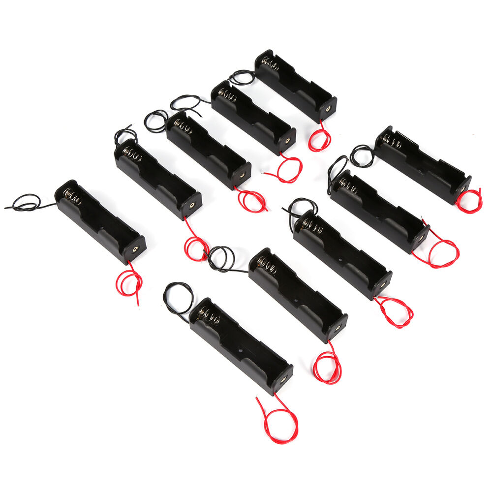 Battery Box Holder for AA D Cell CR123A Storage Case Connection with Wire DIY - Foto 13 di 21