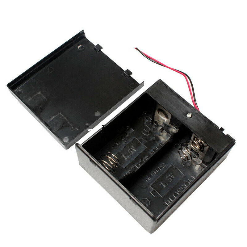 Battery Box Holder for AA D Cell CR123A Storage Case Connection with Wire DIY - Foto 15 di 21