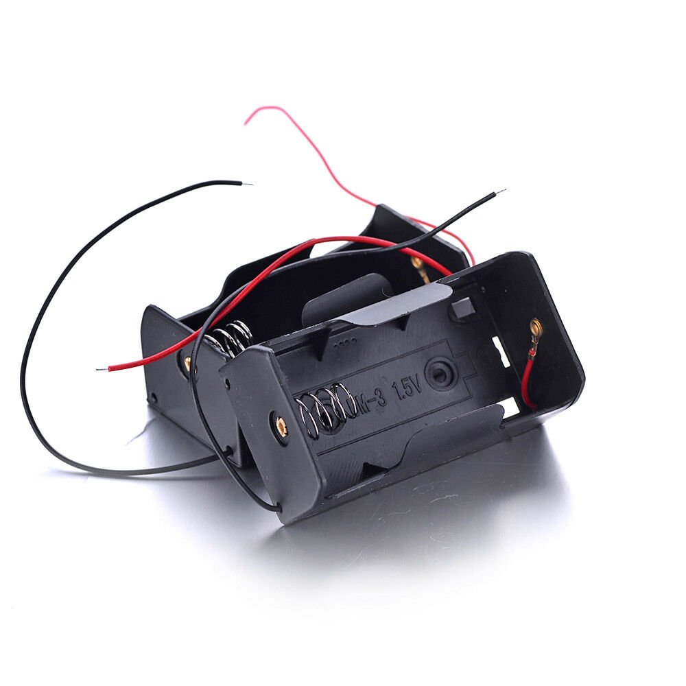 Battery Box Holder for AA D Cell CR123A Storage Case Connection with Wire DIY - Foto 16 di 21
