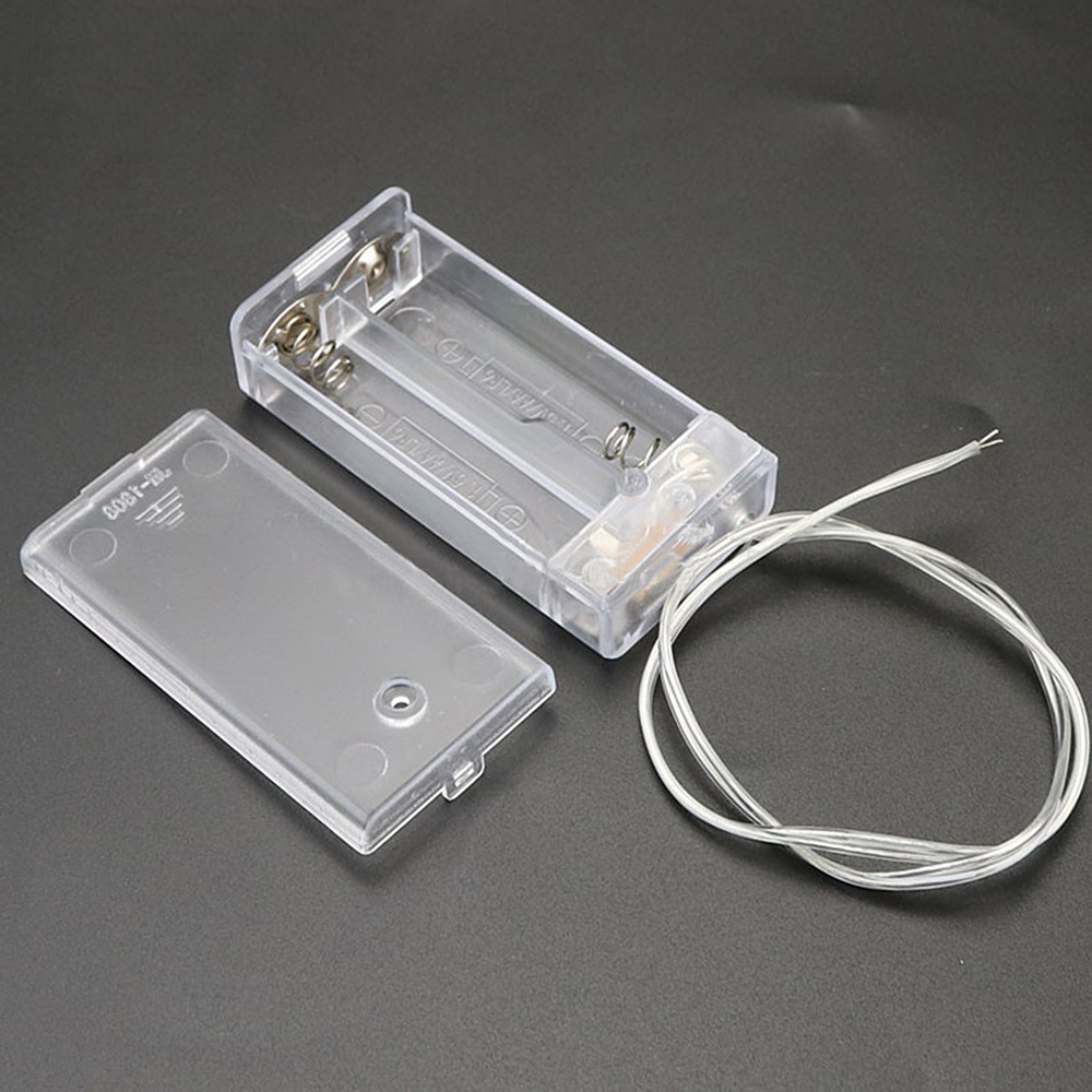Battery Box Holder for AA D Cell CR123A Storage Case Connection with Wire DIY - Foto 18 di 21